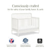 M7141RW,Liberty 4-in-1 Convertible Spindle Crib in Warm White
