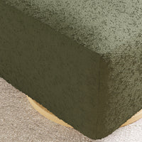 M26385OBLB,Kiwi Gliding Ottoman in Olive Boucle w/ Light Wood Base