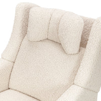 M11283AT,Kiwi Deluxe Power Glider Recliner w/Heat&Massage in Almond Teddy Loop