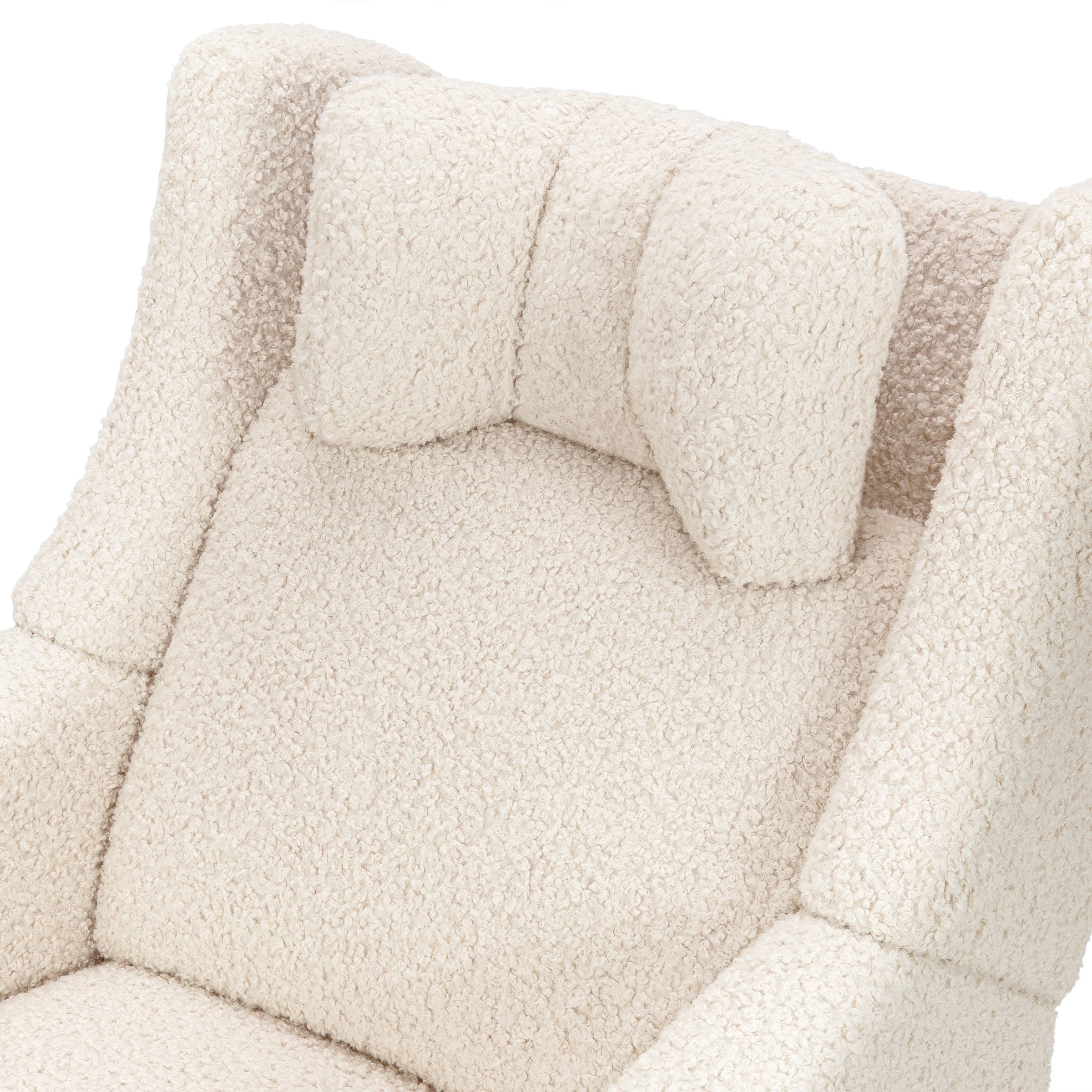 M11283AT,Kiwi Deluxe Power Glider Recliner w/Heat&Massage in Almond Teddy Loop