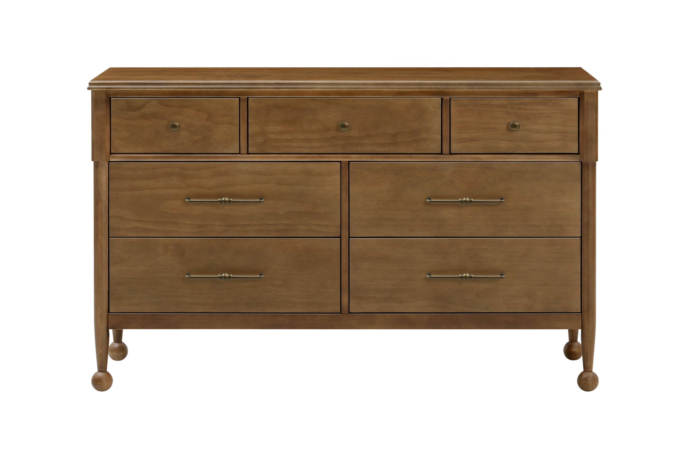 M31416NL,Alouette 7-Drawer Assembled Dresser in Natural Walnut
