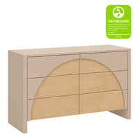 M30216TPESH,Moab 6-Drawer Assembled Dresser in Taupe/Ash