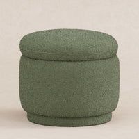 M22985OB,Enoki Storage Ottoman in Olive Boucle