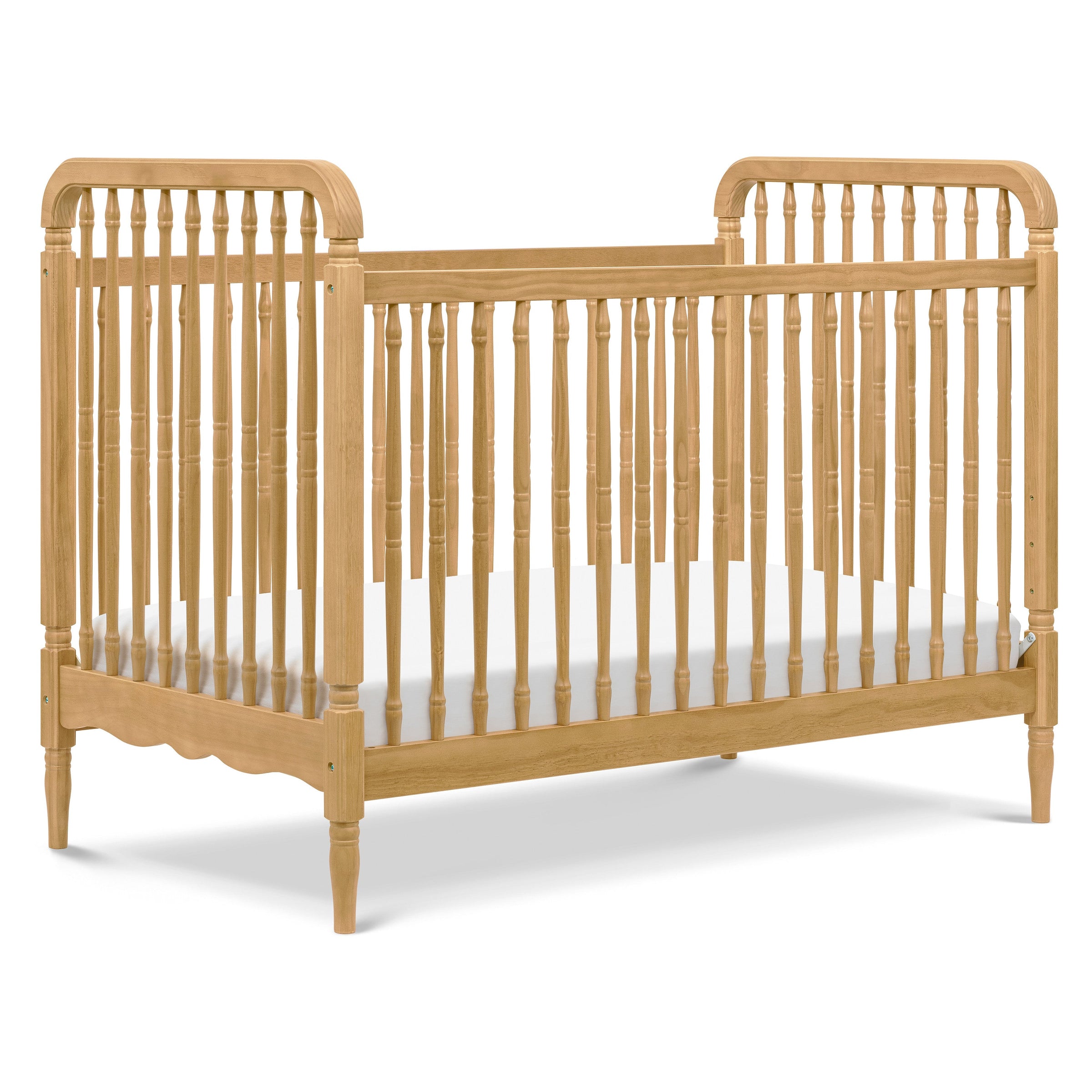 M7101HY,Liberty 3-in-1 Convertible Spindle Crib w/Toddler Bed Conversion Kit in Honey