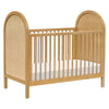 M25601HYNC,Bondi Cane 3-in-1 Convertible Crib w/Toddler Bed Kit in Honey with Natural Cane