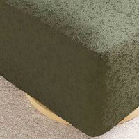 M26385OBLB,Kiwi Gliding Ottoman in Olive Boucle w/ Light Wood Base