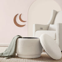 M22985WB,Enoki Storage Ottoman in Ivory Boucle