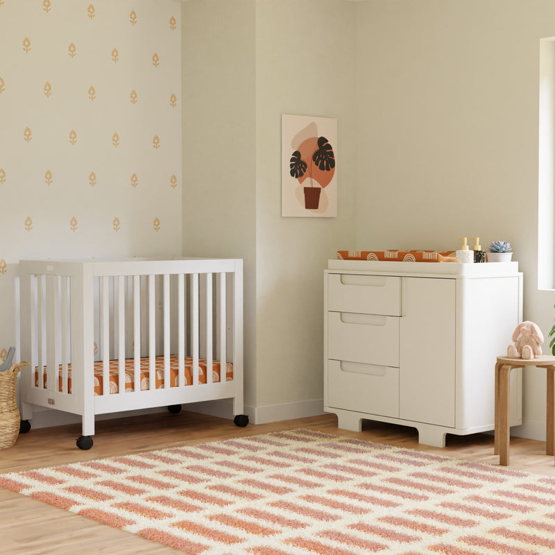 M23423W,Yuzu 3-Drawer Changer Dresser in White