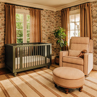 M33380AE,Nate Berkus x Babyletto Astre All-Stages Crib w/Bassinet & Toddler Bed Kits in Archival Elm