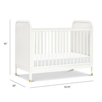 M26742RW,Brimsley Tambour 3-in-1 Convertible Crib in Warm White