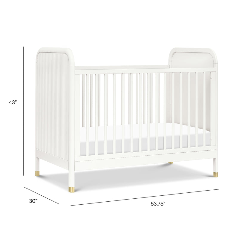 M26742RW,Brimsley Tambour 3-in-1 Convertible Crib in Warm White