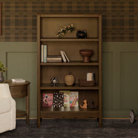 M7114NL,Liberty Assembled Bookcase in Natural Walnut