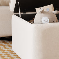 M20985PCMEW,Cali Storage Ottoman in Performance Cream Eco-Weave