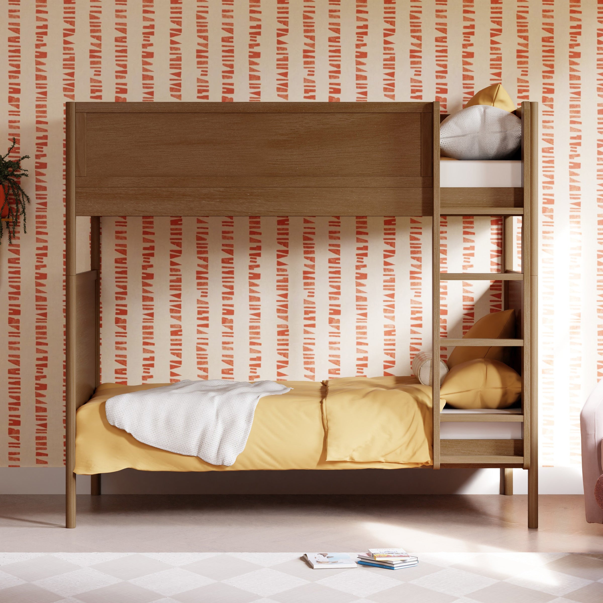 M25994NL,Bondi Convertible Bunk Bed in Natural Walnut