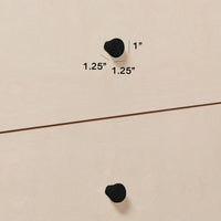 M12971B,Gelato Knob Set in Black Finish