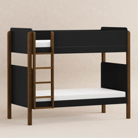 M18494BNL,TipToe Bunk Bed in Black and Natural Walnut