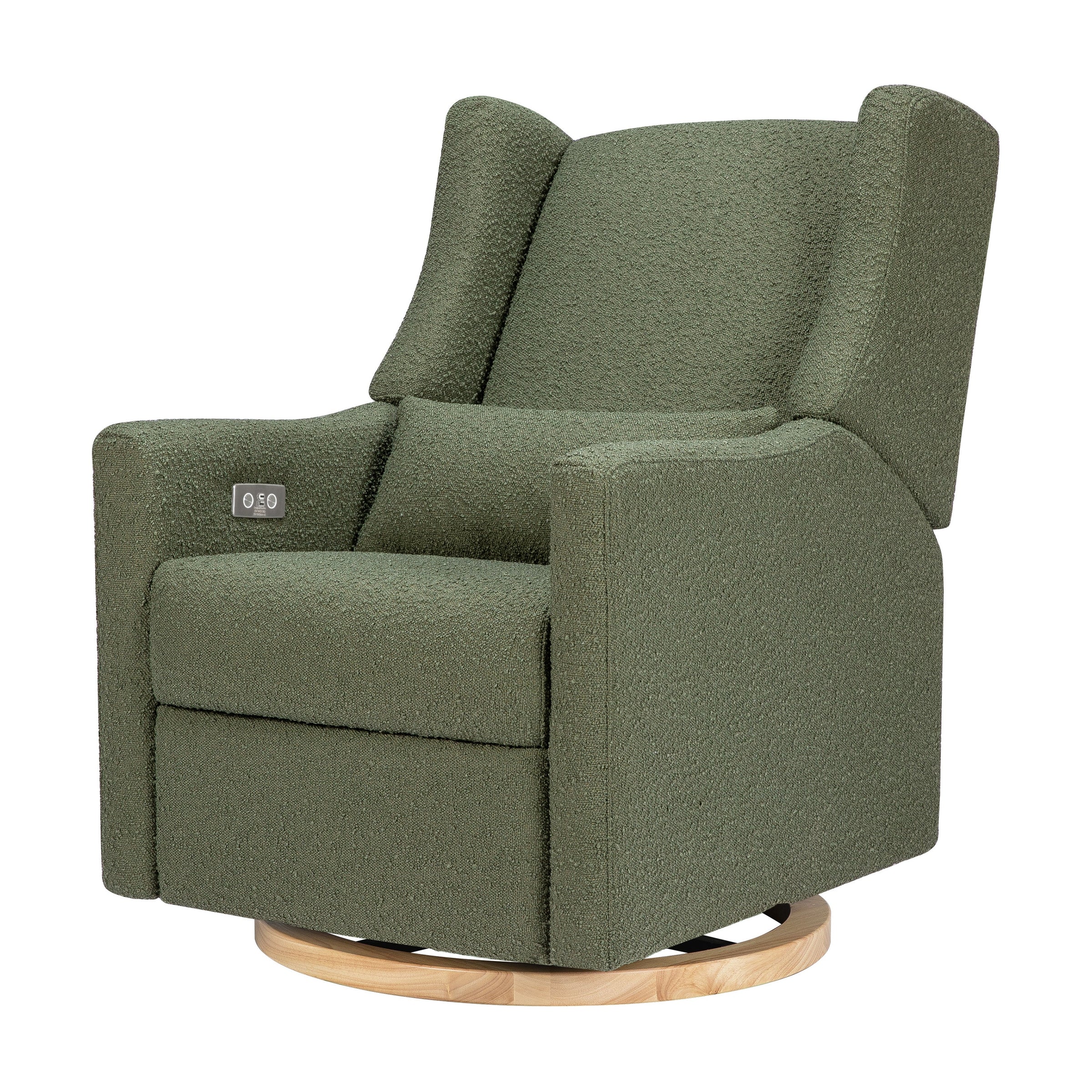Babyletto Kiwi Electronic Recliner and Swivel Glider in Boucle with USB port