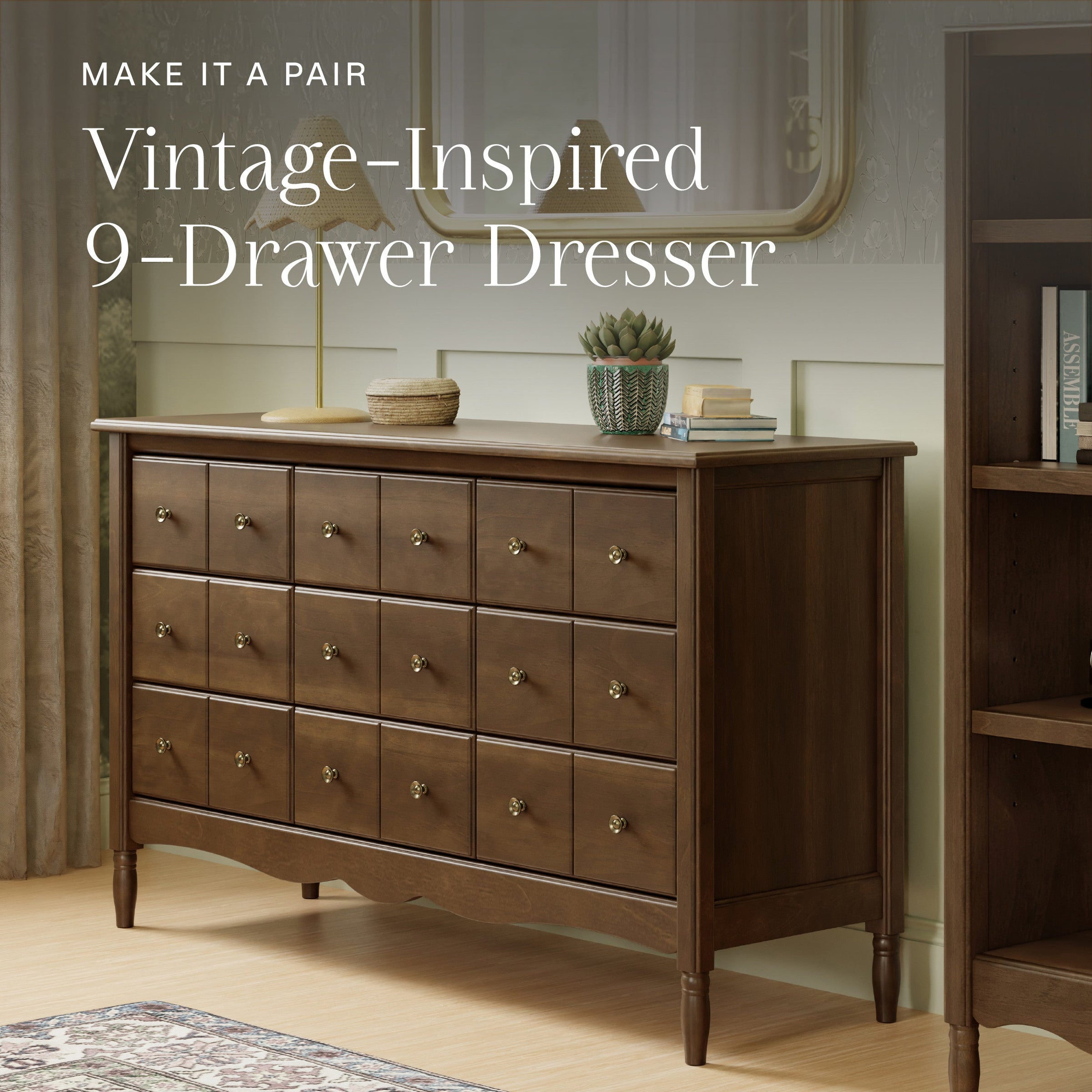 M7141NL,Liberty 4-in-1 Convertible Spindle Crib in Natural Walnut