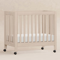 M6698NX,Origami Mini Crib in Washed Natural
