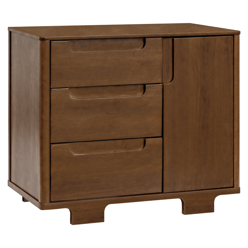 M23423NL,Yuzu 3-Drawer Changer Dresser in Natural Walnut