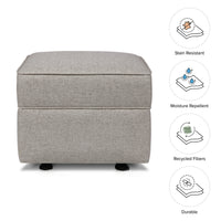 M17285PGEW,Willa/Alden Gliding Ottoman in Performance Grey Eco-Weave