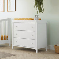 M10323W,Sprout 3-Drawer Changer Dresser in White Finish