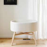 M26834GYLB,babyletto x GATHRE Capsule Bassinet in Ivory