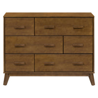 M5826NL,Scoot 6-Drawer Dresser in Natural Walnut