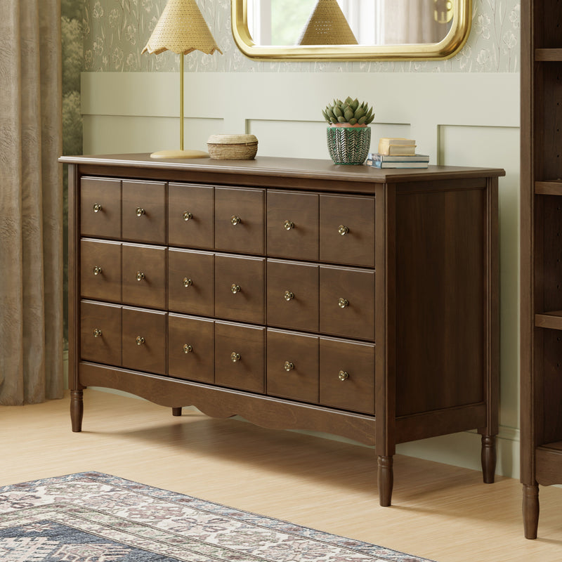 M7128NL,Liberty 9-Drawer Assembled Dresser in Natural Walnut