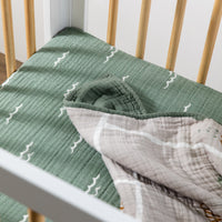 T27136,Ocean Waves Muslin Mini Crib Sheet Ocean Waves Muslin Mini Crib Sheet