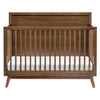 M15901NL,Palma Mid-Century 4-in-1 Convertible Crib w/Toddler Bed Conversion in Natural Walnut