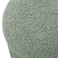 M31685ST,Mushroom Pouf in Sage Teddy Loop