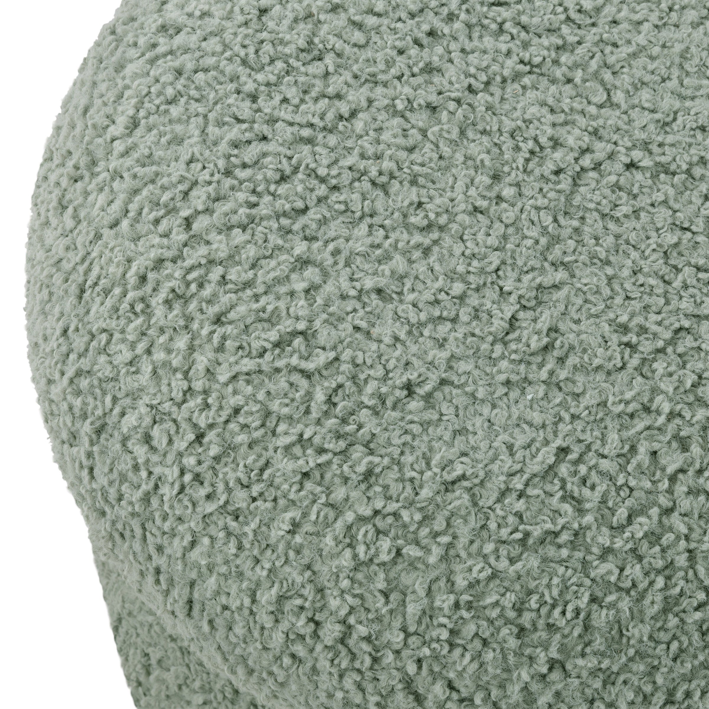 M31685ST,Mushroom Pouf in Sage Teddy Loop
