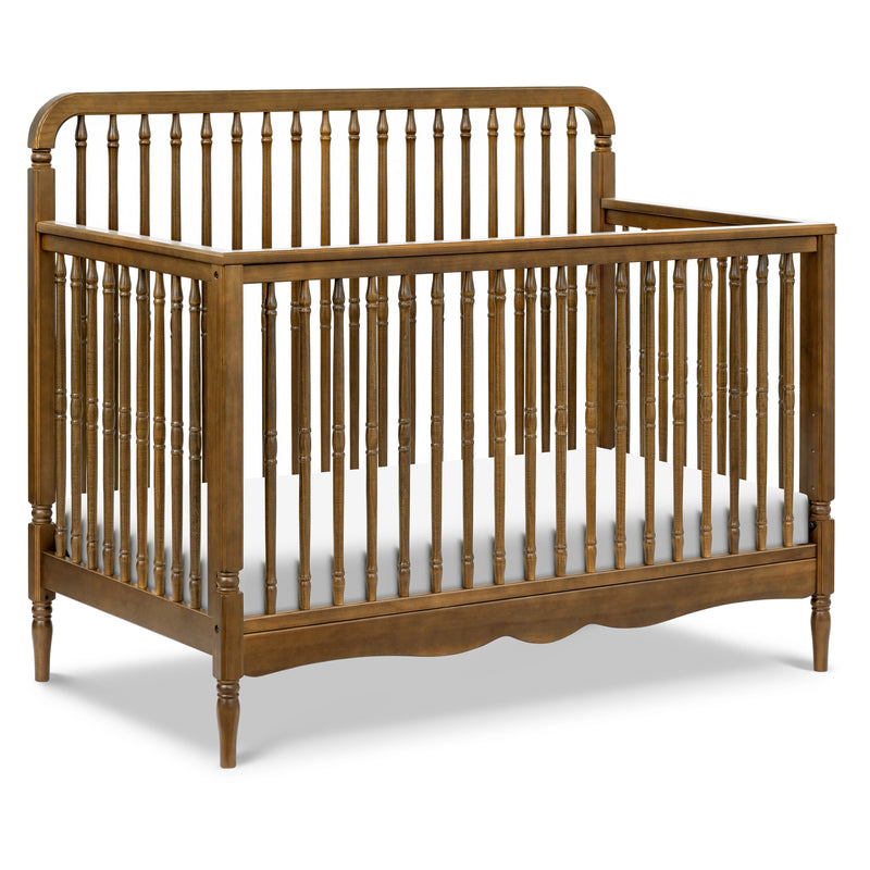 M7141NL,Liberty 4-in-1 Convertible Spindle Crib in Natural Walnut