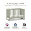 M23301FS,Nantucket 3-in-1 Convertible Crib w/Toddler Bed Conversion Kit in French Sage