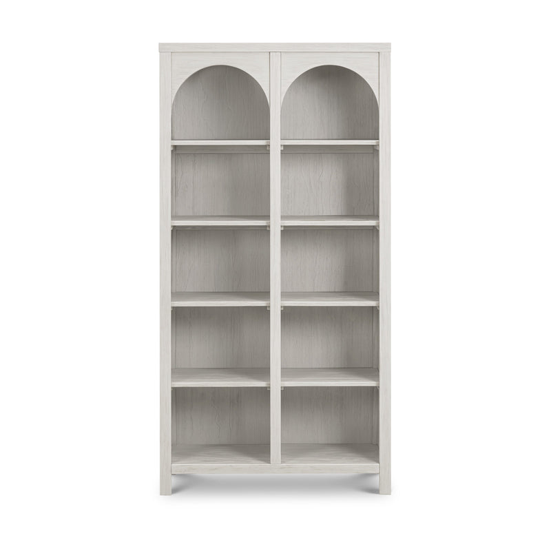 M24814WDF,Eloise Bookcase  Assembled in White Driftwood