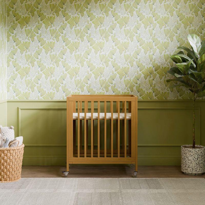 M30880HY,Rolli 9-in-1 Convertible All-Stages?? Crib w/ Bassinet & Toddler Bed Kits in Honey