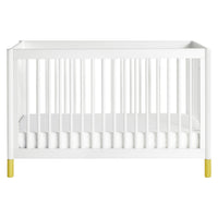 M12901WNX,Gelato 4-in-1 Convertible Crib w/Toddler Conversion Kit in White  NX Feet