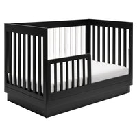 M8601KB,Harlow 3-in-1 Convertible Crib w/Toddler Bed Conversion Kit in Black/Acrylic