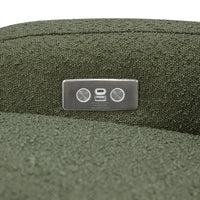 M23188OBLB,Nami Glider Recliner w/ Electronic Control and USB in Olive Boucle w/Light Wood Base