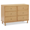 M23716HYHC,Marin with Cane 6 Drawer Assembled Dresser in Honey and Honey Cane