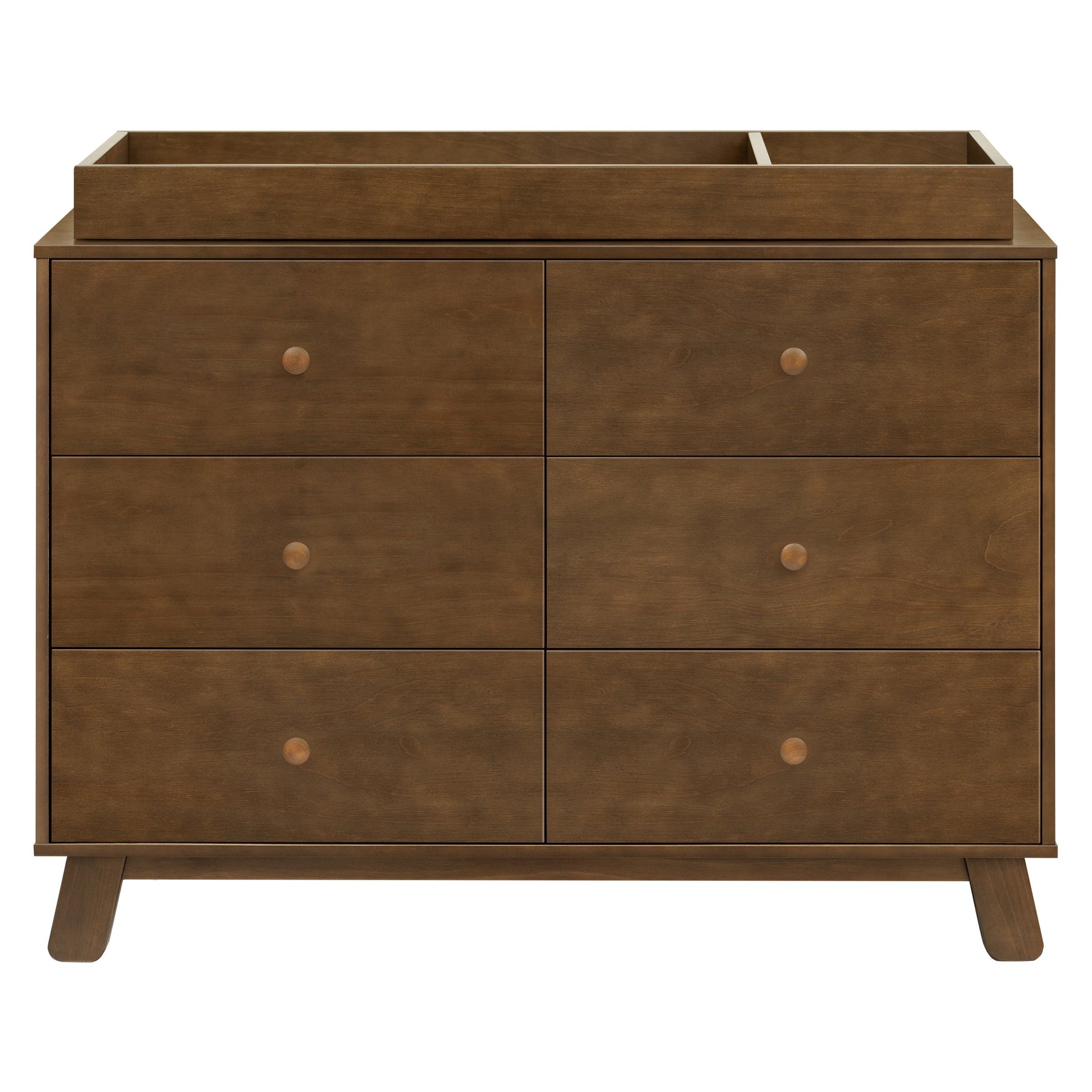 M32526NL,Hudson Modern 6-Drawer Assembled Double Dresser in Natural Walnut