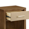 M24860NLPSEW,Eloise Nightstand  Assembled in Natural Walnut & Performance Sand Eco-Weave