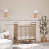 M15598VG,Abigail 3-in-1 Convertible Mini Crib in Vintage Gold