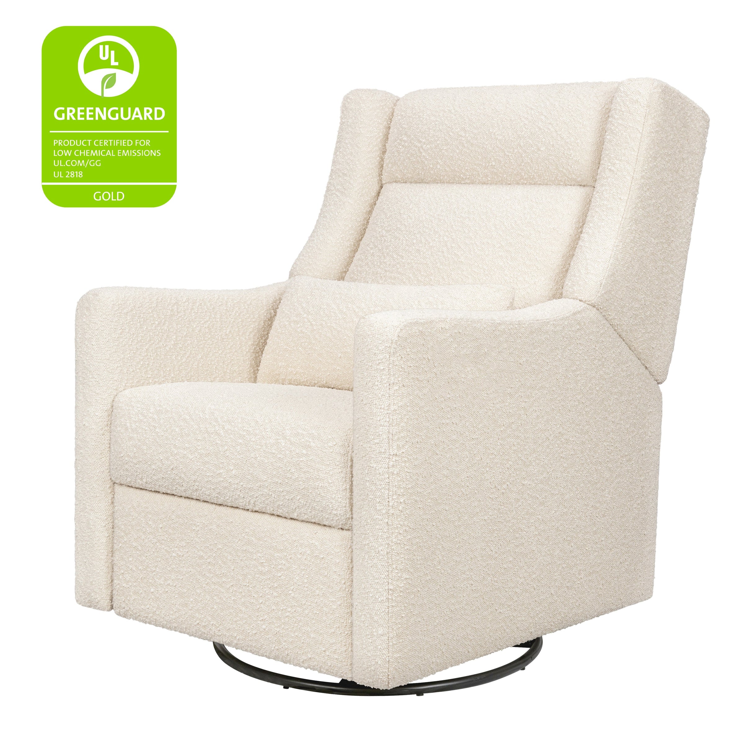 M11286PWB,Kiwi Plus Power Glider Recliner w/ Power Headrest in Performance Ivory Boucle