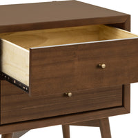 M15960NL,Palma Nightstand with USB Port  Assembled in Natural Walnut