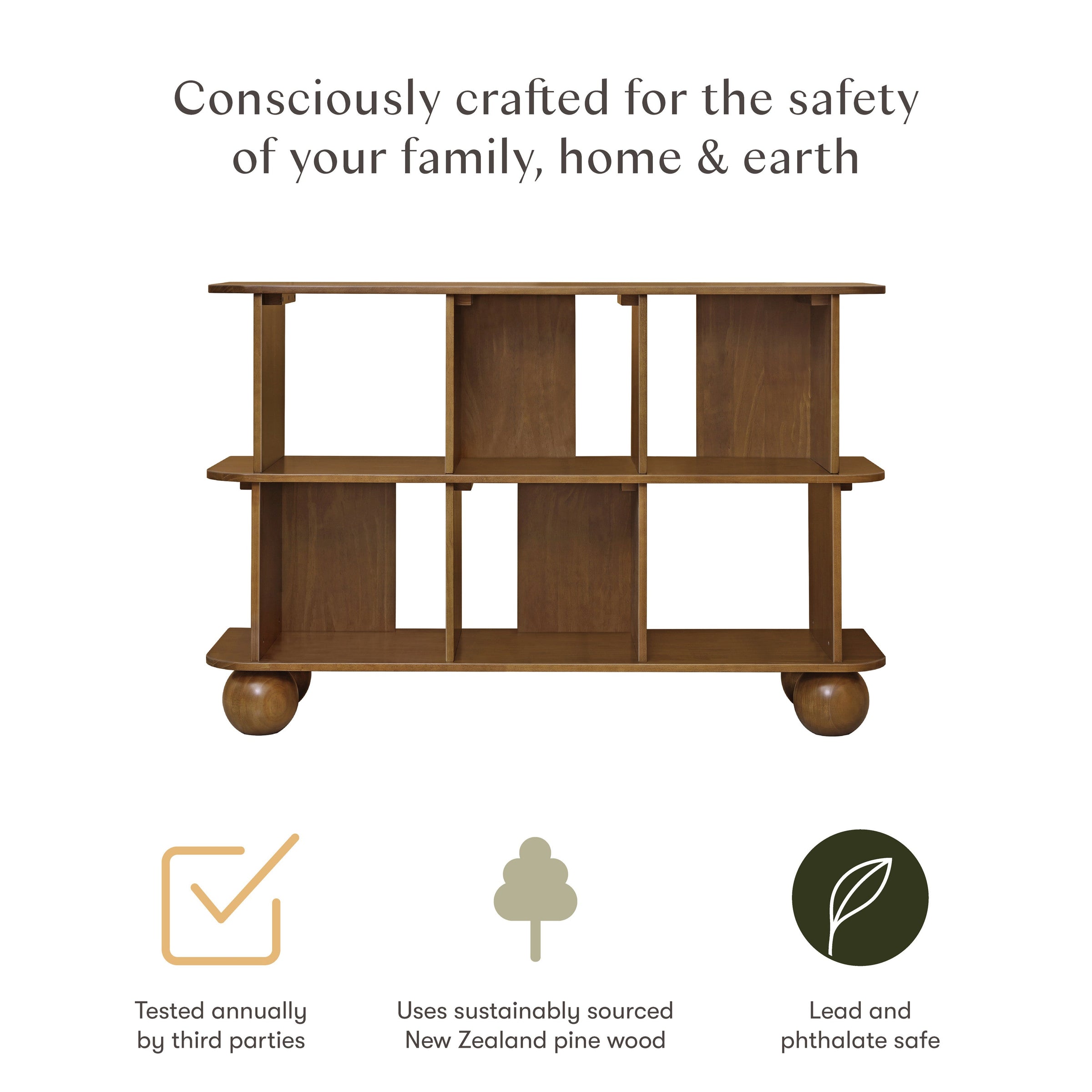 M31811NL,Crosby Open Bookcase in Natural Walnut