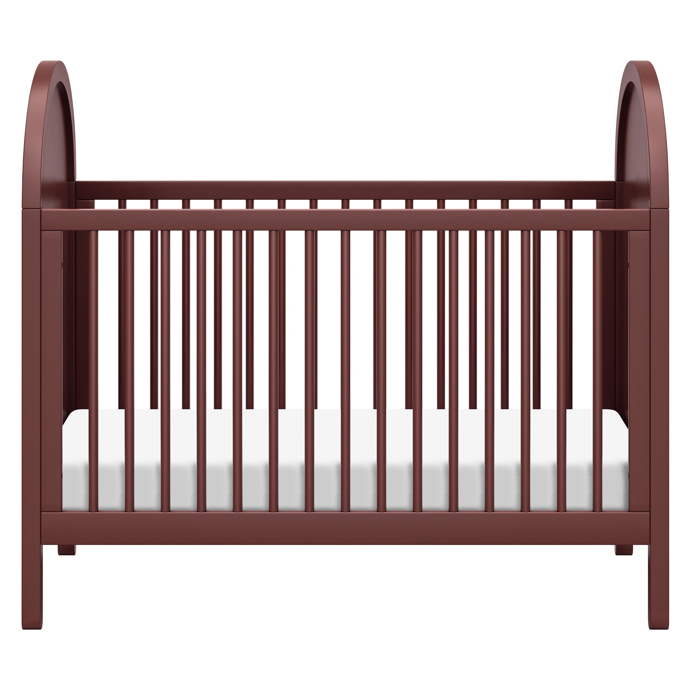 M25601CRNC,Bondi Cane 3-in-1 Convertible Crib w/ Toddler Bed Kit in Crimson with Natural Cane