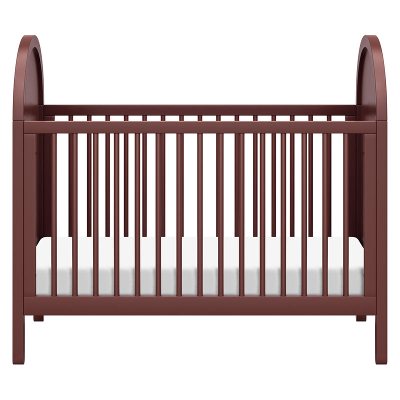 M25601CRNC,Bondi Cane 3-in-1 Convertible Crib w/ Toddler Bed Kit in Crimson with Natural Cane