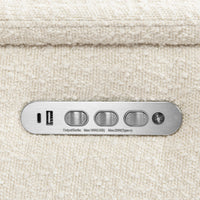 M17182PWB,Willa Pro Power Glider Recliner w/ Power Lumbar in Performance Ivory Boucle